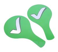 STAHAD Palette Double Face Portable en Plastique Résistant, Lot de 2 Pagaies pour Jeux Éducatifs et Participation en Groupe, Usage Pédagogique pour Garçons et Filles en Classe