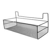 STAHAD Panier Suspendu Mural en Fil Métallique Noir Support de Rangement sans Clous Crochet Adhésif Petit Panier de Rangement Multifonction Cuisine Salle de Bain et Chambre Pratique