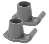 STAHAD Patins de Marche Antidérapants pour Déambulateur 2 Pièces en Plastique Léger, Accessoires pour Bâtons de Marche, Protection Extérieure et Équilibre pour Personnes Âgées