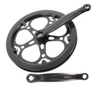 STAHAD Pédalier de vélo Single Speed 52T 170mm Noir en Fer, 1 Set, pour vélo Track Road, Installation Facile, résistant à l’Usure