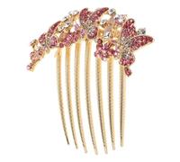 STAHAD Peigne à Cheveux Décoratif Strass pour Mariage Barrette Épaisse pour Chignon Accessoire Cheveux Femme Élégant et Léger Maintien Stable Portable pour Fêtes et Occasions