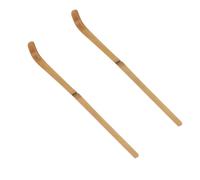 STAHAD Pelle à Thé en Bambou 2 Pièces Accessoire Thé Matcha Naturel Facile à Nettoyer Multi-usage pour Restaurant
