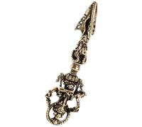 STAHAD Pendentif Vajra en Métal Robuste Forme Pilon Dorje, Ornement Décoratif Multi-Usage pour Porte-clés et Décoration DIY, Charme Tibétain Suspendu Vintage, Accessoire de Décoration
