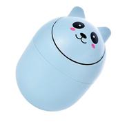 STAHAD Petite Poubelle de Bureau Bleue Multifonctionnelle, Mini Corbeille de Rangement Compacte pour Chambre et Bureau, Plastique Résistant Couvercle Charnière, pour Espace Réduit