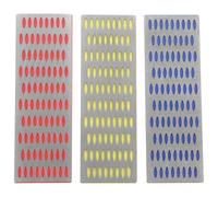 STAHAD Pierre à Aiguiser Diamant 3 Pièces 300-400 -600 à Maille Unilatérale, Outil D'affûtage Manuel Réutilisable pour Ciseaux et Couteaux Cuisine, Taille Compacte Portable pour Usage