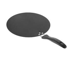 STAHAD Poêle Plate Antiadhésive 30 CM Résistante en Alliage Robuste, pour Crêpes et Steaks, Compatible Four et Feu de Camp, Usage Domestique et Professionnel