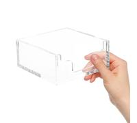 STAHAD Porte-serviettes Acrylique Transparent Carré pour Table, Boîte à Mouchoirs de Bureau Coins Arrondis, Sécurisée et Capacité Élevée, Cuisine et Usage Quotidien