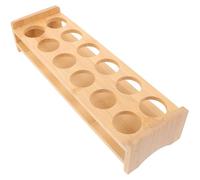 STAHAD Porte-verres à Liqueur en Bois 12 Emplacements Présentoir à Verres à Whisky Compact 3ème Modèle Plateau Organiseur pour Verres à Shot Bar Maison la Cuisine