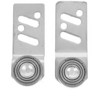 STAHAD Poulie Métallique à Roulement à Billes en Acier Inoxydable 23 Mm, Système de Rouleau de Porte Coulissante Inclinée, Quincaillerie pour Portes Coulissantes D’armoire, Paire