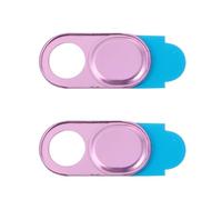 STAHAD Protection Webcam Métallique Ultra Fine pour Tablette et Ordinateur Portable, 2 Pièces, Couleur Or Rose, Alliage d'Aluminium, pour Visioconférences et Télétravail