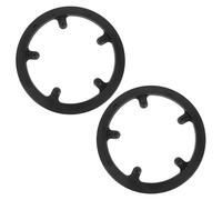 STAHAD Protège-chaîne Vélo 2 Pièces Cache Pignon pour Plateau, Plastique Noir, Usage Polyvalent, VTT et Déplacement Urbain