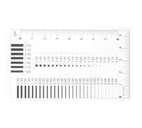 STAHAD Règle Transparente de Mesure de Précision pour Jauge de Fissures et Lignes, Outil D’inspection de Défauts de Films Sec, Instrument de Contrôle de Largeur et Taches, Usage