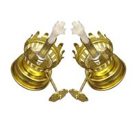 STAHAD Régulateur et Support de Mèche pour Lampe à Pétrole Vintage, 2 Pièces en Métal, Accessoires pour Lampes à Huile d'Intérieur et Extérieur