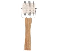 STAHAD Rouleau Extracteur de Miel à Aiguilles en Acier Inoxydable, Manche en Bois, Outil Apicole Manuel pour Désoperculation de Cadres de Ruche Dadant, Collecteur de Propolis, Matériel