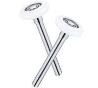 STAHAD Roulettes de Porte de Garage en Nylon Roulements de Précision, Lot de 2 Rotation Fluide et Silencieuse pour Rails Standards de Garage Coulissant