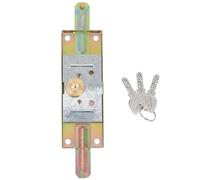 STAHAD Serrure de Porte à Usage Commercial et Serrure de Porte de Garage avec Clé, Système Antivol Renforcé, Verrou à Bascule Robuste, Kit de Protection