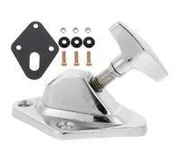 STAHAD Support de Jambe de Tom Basse Réglable en Fer Argenté 40 Mm, Repose-pieds de Caisse Claire Professionnel, Accessoire Robuste pour Batterie et Percussion, Remplacement Compatible