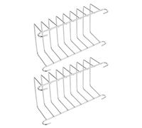 STAHAD Support Grille pour Friteuse à Air Chaud 2 Pcs en Acier Inoxydable 201ss, Accessoire Cuisson Surélevé Vapeur, Compatible Four et Autocuiseur, Résistant Haute Température,