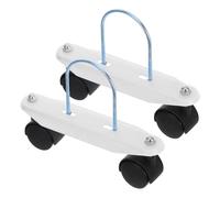 STAHAD Support Métallique Rotatif en Acier Roulettes Flexibles pour Radiateur Rempli d'Huile et Chauffage au Gaz Pied Stable Cadre de U Accessoire pour Chauffage Mobile Domestique