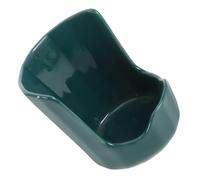 STAHAD Support pour Couvercle de Casserole et Repose-cuillère en Céramique Vert Foncé, Rangement D'ustensiles de Comptoir Multifonction, Organisateur Compact Compatible Plaque de