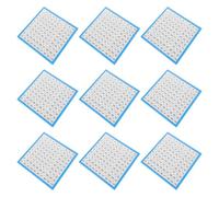 STAHAD Tableau Numérique 1-100 Double Face, 10 Feuilles Laminées, Graphique Mathématique pour Garçon et Filles, Accessoire Pédagogique pour École, Apprentissage des Nombres et Calculs