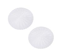 STAHAD Tapis de Cuisson Vapeur Rond en Silicone Alimentaire Blanc, Lot de 2 Pièces, Résistant la Corrosion et Antiadhésif, Accessoire la Cuisine pour Dim Sum et Vapeur Domestique