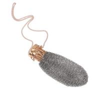 STAHAD Vintage Coin Pouch with Twist Lid Portable Metal Mesh Wallet for Women Compact Chain Holder for Coins Jewelry and Travel Storage