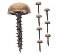 STAHAD Vis Avec Cache TêTe DéCoratif En Laiton Lot De 8 Vis Auto-Taraudeuses 12Mm Pour DéCoration Miroir Meubles Bois Couverture EsthéTique