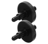 STAHAD Vis de Réglage pour Chevalet de Contrebasse, 1 Paire Noire, Pièces Détachées Réglables pour Accessoires de Contrebasse, Remplacement Vis Chevalet Basse, Usage Concert et