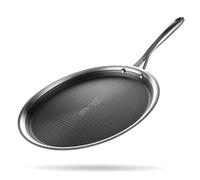 stahl Tawa antiadhésif Triple en Acier Inoxydable | Dosa Tawa à Trois Couches | Dosa Tawa en Acier Inoxydable résistant aux Rayures avec Base à Induction | Hybride 6928, diamètre 28 cm