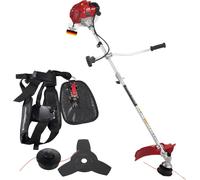 Stahlmann Débroussailleuse à essence MS520 - Débroussailleuse à essence avec moteur puissant de 2 CV, largeur de coupe 42 cm, 1,3 litre 2 temps - coupe-bordures et coupe-bordures avec harnais de trans