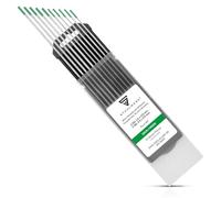 STAHLWERK 10 x TIG Electrodes de tungstène 1,6 2,4 x 175 mm WP vert chacun 5