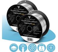 STAHLWERK 2 x fil de soudage MIG MAG fil fourré E71T-GS 1,0 mm S100/D100 1 kg