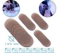 STAHLWERK 2 x jeu de disques abrasifs auto-agrippants grillagés 125 mm