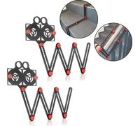 STAHLWERK 2 x Règle de mesure multi-angle 6 en 1 en aluminium