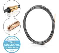 STAHLWERK Ame en carbone Guide-fil 5 m pour torche MIG MAG AK15 MB15 AK25 MB25