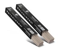 STAHLWERK AWS E6013RR Lot de 2 baguettes d'électrodes Ø 3,2 x 350 mm - 2 kg chacune pour MMA/ARC (soudage par électrodes), avec revêtement rutile épais pour travaux de soudage, courant de soudage 90
