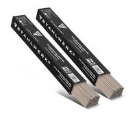 STAHLWERK AWS E6013RR Lot de 2 tiges d'électrodes Ø 2,0 x 300 mm - 2 kg chacune pour MMA/ARC (soudage par électrodes), avec revêtement rutile épais pour travaux de soudage, courant de soudage 50-70 A