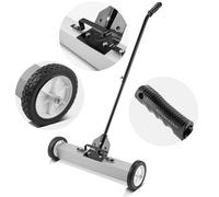 STAHLWERK Balayeuse magnétique MBK-24 ST avec 610 mm de largeur 17,5kg de capacité