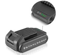 STAHLWERK Batterie 2Ah 20 V Li-Ion Batterie de rechange pour Visseuse sans fil Perceuse sans fil