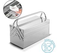 STAHLWERK Boîte à outils en acier inoxydable Boîte à outils vide