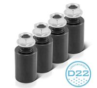 STAHLWERK Boulon de butée avec sécurité anti-soulèvement 34 x 50 mm Filetage M 14 Set de 4 pièces