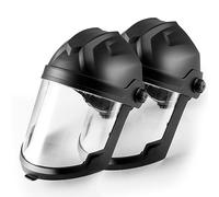 STAHLWERK Casque de ponçage Protection faciale avec visière et Masque de Protection pour Le ponçage très léger avec Grande visière XL, Grand Confort de Port grâce au Bandeau Confortable Premium
