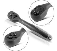 STAHLWERK Cliquet réversible professionnel 3/8 pouces en acier au chrome vanadium 72 dents