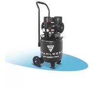 STAHLWERK Compresseur avec cuve 30 L (ST-308V Pro) - sans huile & silencieux, 8 bar, compresseur d'air avec moteur sans balais, 1,97 CV, 1,45 kW, 250 l/min, compresseur à pistons silencieux