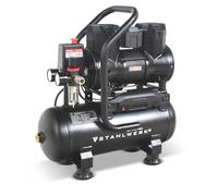 STAHLWERK Compresseur d’air 10 L (ST-110 Pro) - sans huile & silencieux | 8 bar, 1,97 CV, 1,45 kW, 250 l/min, 70 dB, compresseur d'air avec moteurs sans balais, compresseur à pistons silencieux