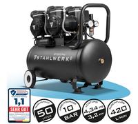 STAHLWERK Compresseur d'air ST 510 PRO, 10 Bar, réservoir 50 l, 69 dB, Brushless