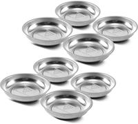STAHLWERK Coupelle magnétique 4 pouces en acier inoxydable avec aimant puissant 8 pièces