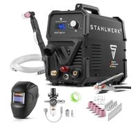 STAHLWERK Découpeur plasma CUT 50 P - Kit complet - Poste de découpe plasma de 15 à 45 A, capacité de coupe jusqu'à 15 mm, Plasma Cutter avec amorçage pilote HF, Smart Cooling, nombreux accessoires