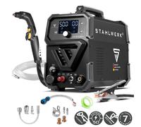 STAHLWERK Découpeur plasma CUT 50 P Digital - Poste de découpe plasma 50 A, capacité de coupe jusqu'à 20 mm, amorçage pilote HF, interface THC pour contrôle de hauteur CNC, Inverter Plasma Cutter